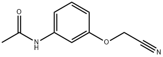 Acetamide,  N-[3-(cyanomethoxy)phenyl]- Structure