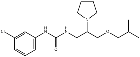 3-(3-chlorophenyl)-1-[3-(2-methylpropoxy)-2-pyrrolidin-1-yl-propyl]ure a|
