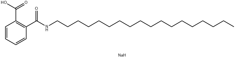 2-硬脂氨基碳酰苯甲酸钠 结构式