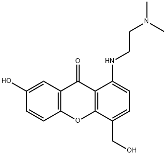 1-((2-(diMethylaMino)ethyl)aMino)-7-hydroxy-4-(hydroxyMethyl)-9H-xanthen-9-one Structure