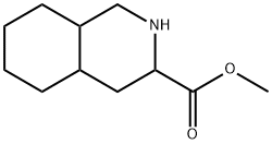 3-Isoquinolinecarboxylic acid, decahydro-, Methyl ester Structure