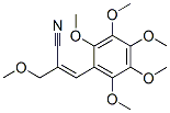 Propene, 2-cyano-3-methoxy-1-[2,3,4,5,6-pentamethoxyphenyl]- Structure