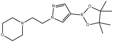 1-(2-モルホリノエチル)-1H-ピラゾール-4-ボロン酸ピナコールエステル 化学構造式