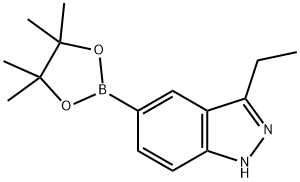 3-ETHYL-5-(4,4,5,5-TETRAMETHYL-[1,3,2]DIOXABOROLAN-2-YL)-1H-INDAZOLE Structure