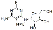 2-fluoro-8-azaadenosine Structure