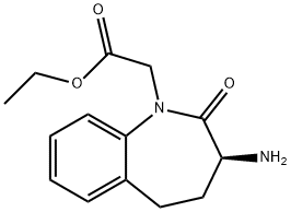 (S)-3-AMino-2,3,4,5-tetrahydro-2-oxo-1H-1-benzazepine-1-acetic Acid Ethyl Ester Structure