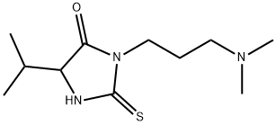 Hydantoin, 3-(3-(dimethylamino)propyl)-5-isopropyl-2-thio- Structure