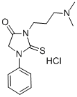 Hydantoin, 3-(3-(dimethylamino)propyl)-1-phenyl-2-thio-, hydrochloride|