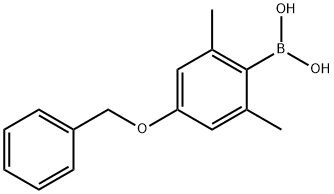 [2,6-Dimethyl-4-(phenylmethoxy)phenyl]boronic acid Struktur