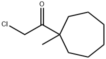 Ethanone, 2-chloro-1-(1-methylcycloheptyl)- (9CI) Structure