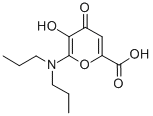6-(Dipropylamino)-5-hydroxy-4-oxo-4H-pyran-2-carboxylic acid 结构式