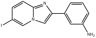 3-(6-IODO-IMIDAZO[1,2-A]PYRIDIN-2-YL)-PHENYLAMINE Structure