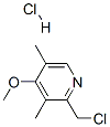2-(クロロメチル)-4-メトキシ-3,5-ジメチルピリジン塩酸塩 化学構造式