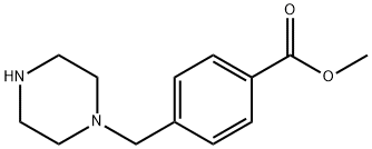 4-PIPERAZIN-1-YLMETHYL-BENZOIC ACID METHYL ESTER Struktur