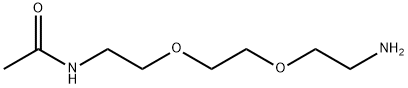 N-[2-[2-(2-アミノエトキシ)エトキシ]エチル]アセトアミド 化学構造式