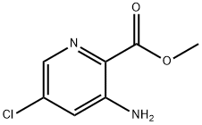 3-氨基-5-氯吡啶甲酸甲酯, 866775-11-3, 结构式