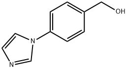(4-イミダゾール-1-イル-フェニル)メタノール 化学構造式