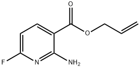 3-Pyridinecarboxylicacid,2-amino-6-fluoro-,2-propenylester(9CI) Struktur