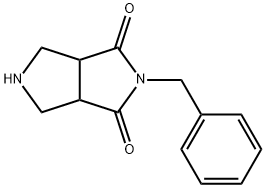 2-BENZYL-TETRAHYDROPYRROLO[3,4-C] PYRROLE-1,3(2H,3AH)-DIONE Struktur