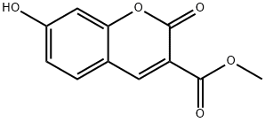 7-羟基-2-氧代-2H-苯并吡喃-3-甲酸甲酯 结构式