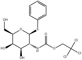 苯基2-脱氧-1-硫代-2-(2,2,2-三氯乙氧基甲酰氨基)-Β-D-吡喃半乳糖苷, 868230-98-2, 结构式
