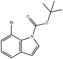 7-Bromo-1H-indole, N-BOC protected Structure