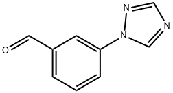 3-(1-1,2,4-三氮唑)苯甲醛, 868755-54-8, 结构式