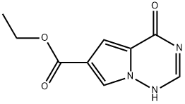 ethyl 4-hydroxypyrrolo[1,2-f][1,2,4]triazine-6-carboxylate Structure