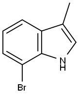 1H-Indole, 7-broMo-3-Methyl- Structure