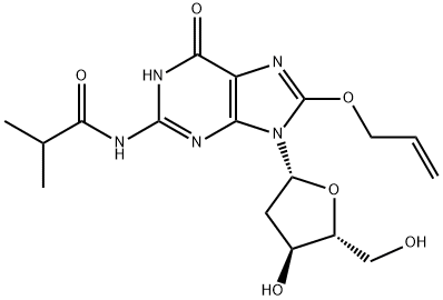 8-ALLYLOXY-N2-ISOBUTYRYL-2'-DEOXYGUANOSINE Structure