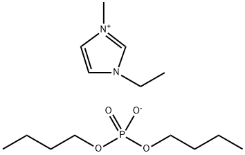 1-Ethyl-3-methylimidazolium  dibutyl  phosphate Structure
