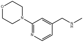 N-METHYL-N-[(2-MORPHOLIN-4-YLPYRIDIN-4-YL)METHYL]AMINE Structure