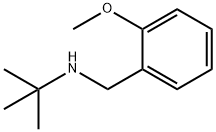 N-(2-メトキシベンジル)-2-メチルプロパン-2-アミン 化学構造式