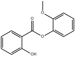 水杨酸愈创木酚酯, 87-16-1, 结构式