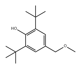 2,6-ビス(1,1-ジメチルエチル)-4-(メトキシメチル)フェノール 化学構造式
