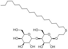 OCTADECYLTHIOETHYL 4-O-Α-D-GALACTOPYRANOSYL-Β-D-GALACTOPYRANOSIDE, 87019-34-9, 结构式