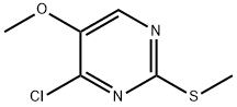 5-甲氧基-2-甲硫基-4-氯嘧啶 结构式