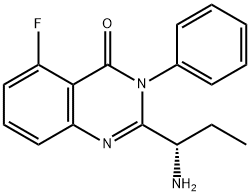 (S)-2-(1-aMinopropyl)-5-fluoro-3-phenylquinazolin-4(3H)-one Structure