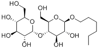 己基-Β-D-麦芽糖苷 结构式