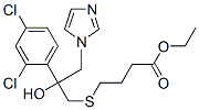 ethyl 4-[2-(2,4-dichlorophenyl)-2-hydroxy-3-imidazol-1-yl-propyl]sulfa nylbutanoate Structure