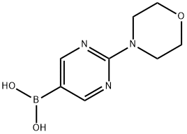 2-吗啉基嘧啶-5-基硼酸, 870521-33-8, 结构式