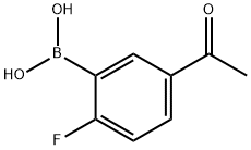 5-乙酰基-2-氟苯硼酸, 870777-29-0, 结构式
