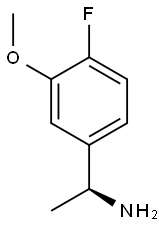 (1S)-(4-Fluoro-3-methoxyphenyl)ethylamine Structure