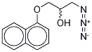 rac-1-Azido-3-(1-naphthalenyloxy)-2-propanol 结构式