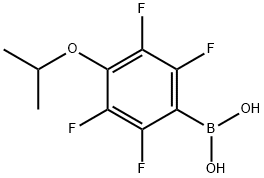 4-ISOPROPOXY-2,3,5,6-TETRAFLUOROBENZENEBORONIC ACID Structure
