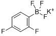 2,4-二氟苯基三氟硼酸钾 结构式