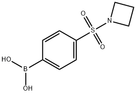 4-(吖丁啶-1-基磺酰)苯基硼酸 结构式