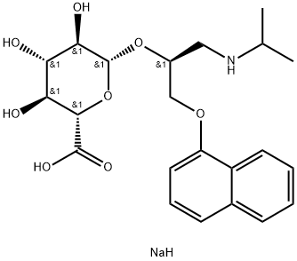 (S)-Propranolol β-D-Glucuronide Sodium Salt Structure