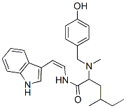 2-[[(4-Hydroxyphenyl)methyl]methylamino]-N-[2-(1H-indol-3-yl)ethenyl]-4-methylhexanamide Structure