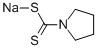 1-ピロリジンカルボジチオ酸ナトリウム 化学構造式